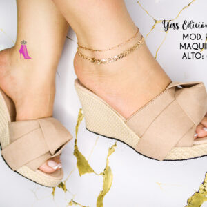 sandalia plataforma de tacón para mujer maquilla |modelo ibiza 680|plataformaconyute alto 6 cm (copia)