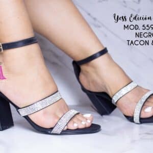ZAPATILLA | DAMA NEGROS ELEGANTES | MOD.559 (RUBI)