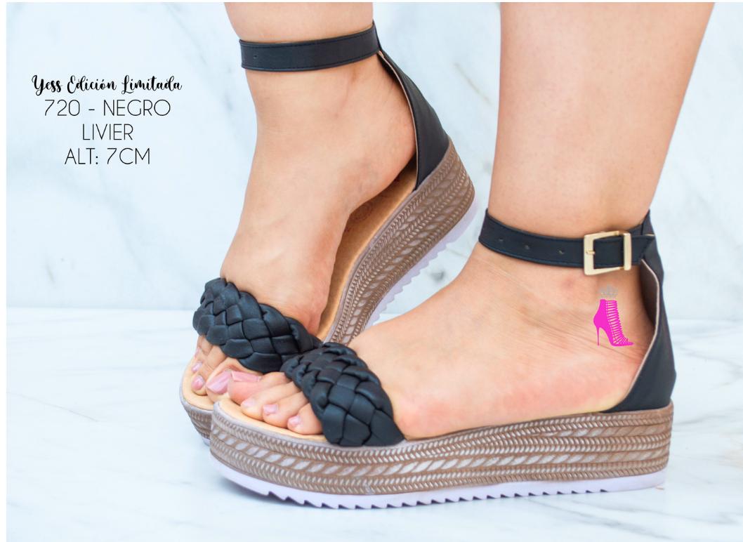 HUARACHE | MOD. 720 LIVIER NEGRO) - Calzado Yess